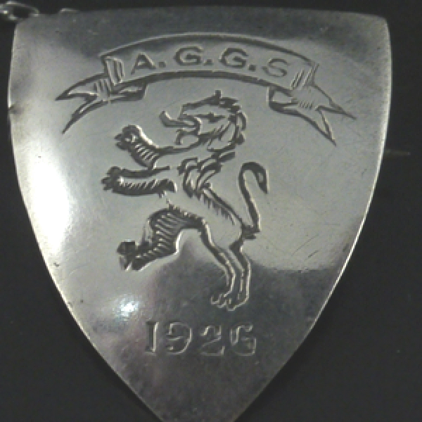 Silver Auckland Girl's Grammar Badge, 1926.