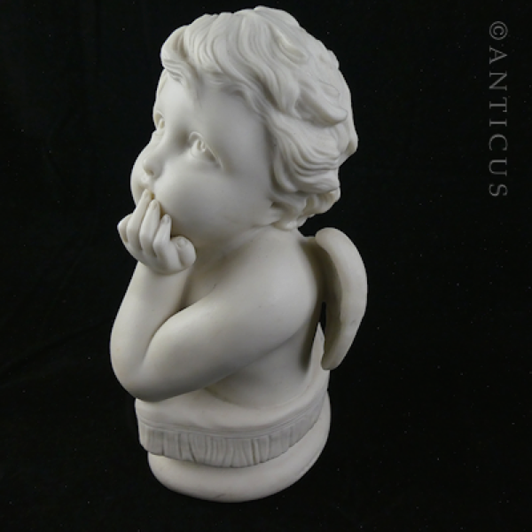 Victorian Parian Ware Angel, Copeland.