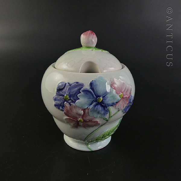 Carlton Ware Lidded Honey or Jam Pot.