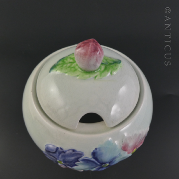 Carlton Ware Lidded Honey or Jam Pot.