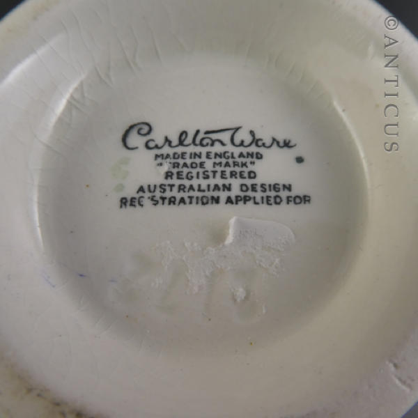 Carlton Ware Lidded Honey or Jam Pot.