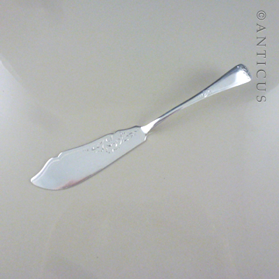 Sterling Silver Butter Spreader, 1910.