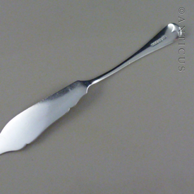 Sterling Silver Butter Spreader, 1910.
