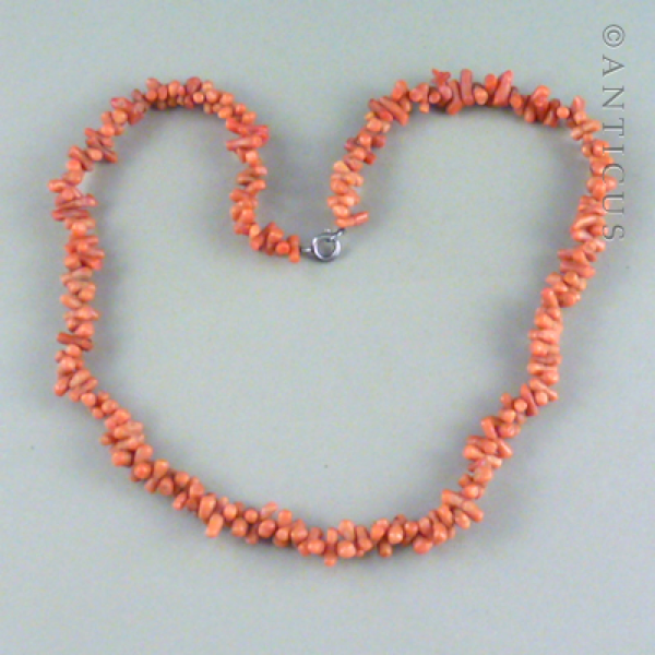 Short Coral Twig Necklace.