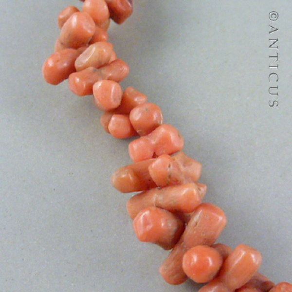 Short Coral Twig Necklace.