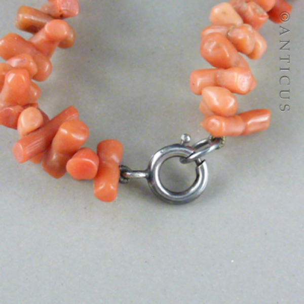 Short Coral Twig Necklace.