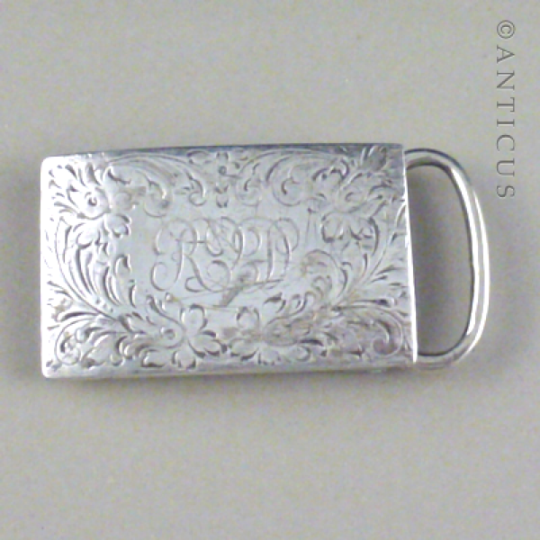 Sterling Silver Buckle, Circa 1915.