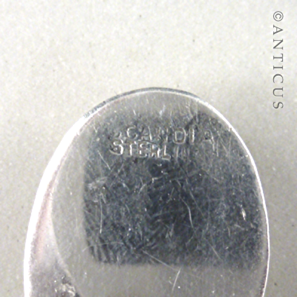 Sterling Silver and Opal Chip Earrings, Clips.