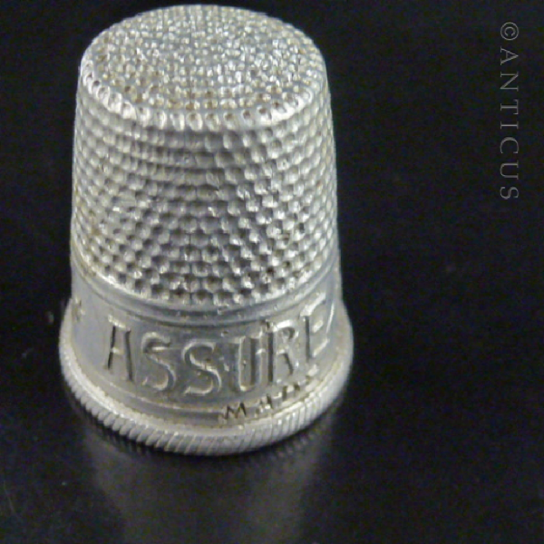 Advertising Thimble, AMP, Aluminium.