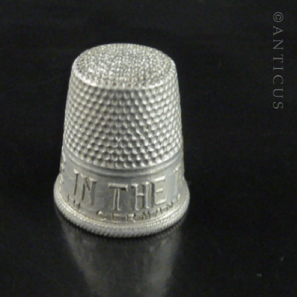 Advertising Thimble, AMP, Aluminium.