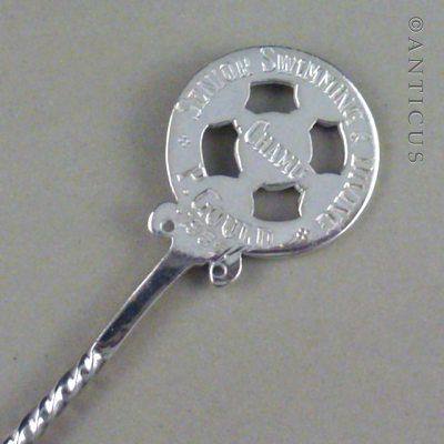 Silver Spoon, St Cuthbert's Swimming Prize, 1957.