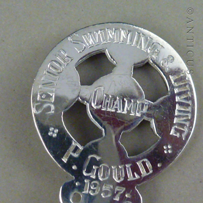 Silver Spoon, St Cuthbert's Swimming Prize, 1957.