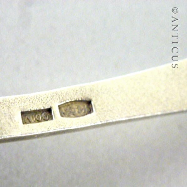 Russian Silver Gilt and Enamel Coffee Spoon.