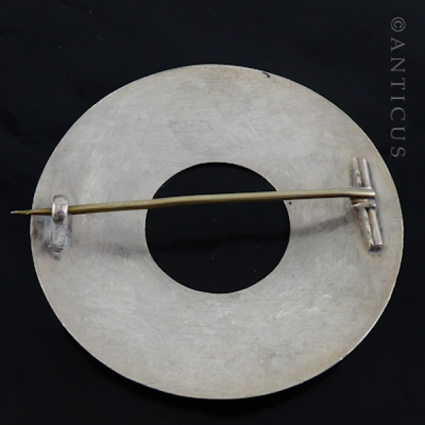 Very Large Victorian Scottish Shawl Brooch.