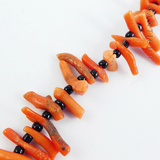 Antique Coral Spike Necklace.