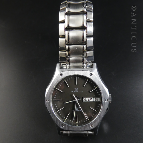 Ducado Gent's Watch, Stainless Steel, Manual Wind, 1970s.