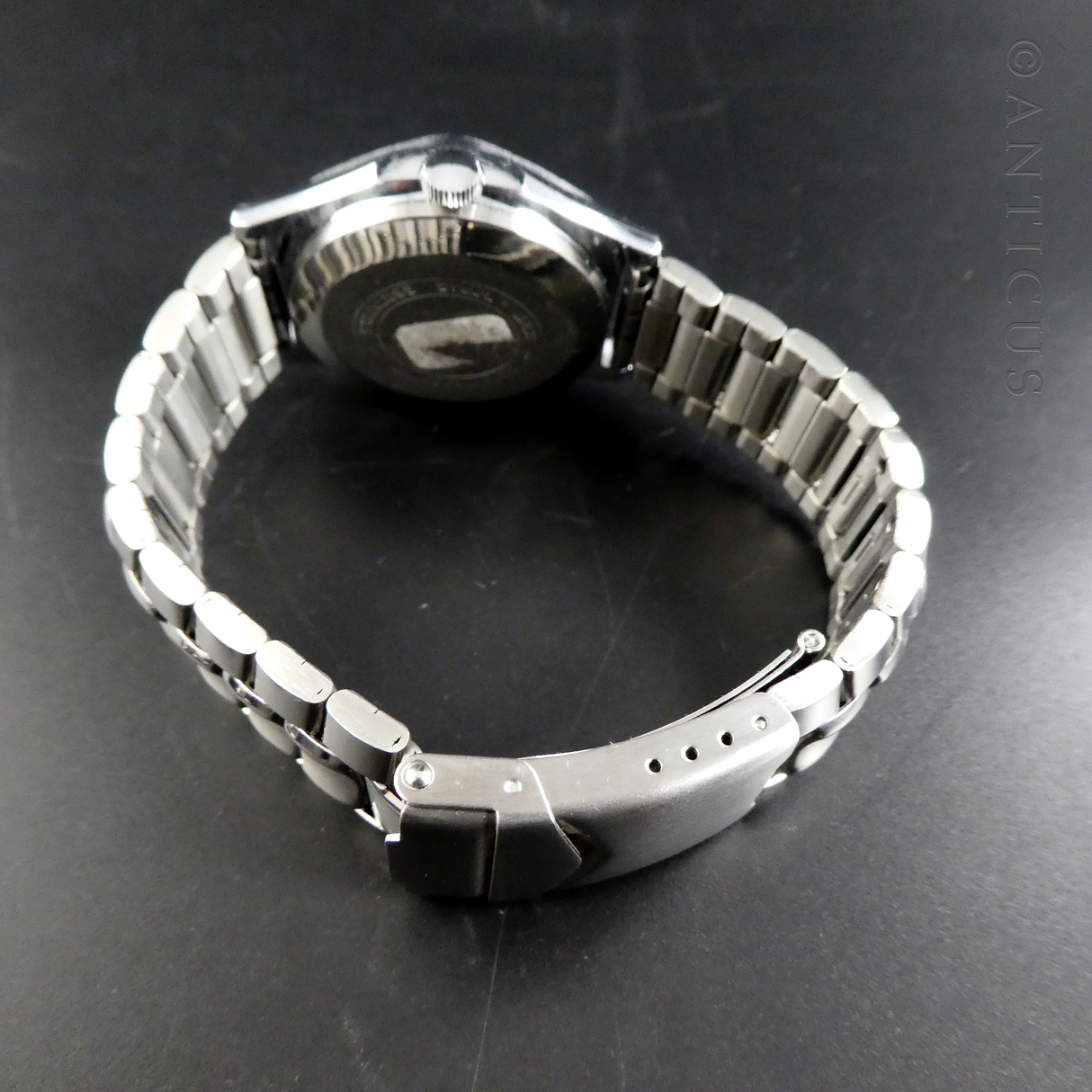 Ducado Gent's Watch, Stainless Steel, Manual Wind, 1970s.