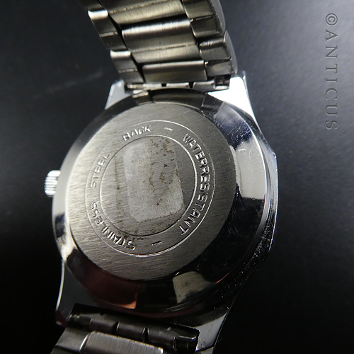 Ducado Gent's Watch, Stainless Steel, Manual Wind, 1970s.