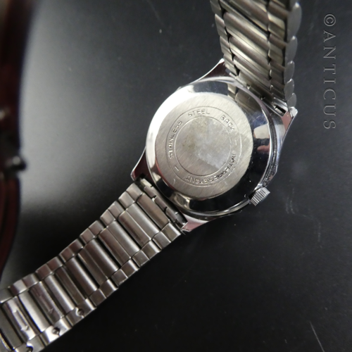Ducado Gent's Watch, Stainless Steel, Manual Wind, 1970s.