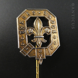 Gilded Silver Scouts Thanks Badge Lapel Pin.