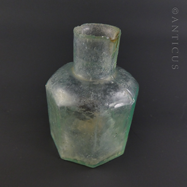 Burst-Top Ink Bottle, Antique.