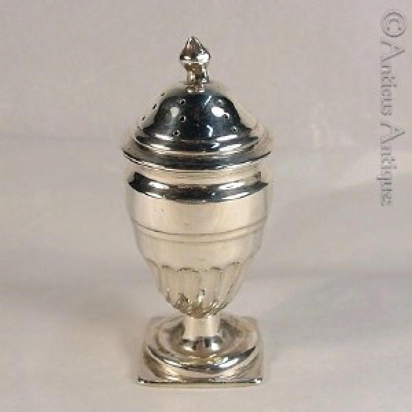 Pair Sterling Pepperettes, Chester 1896.