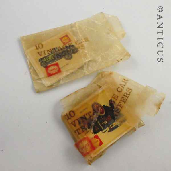 28 Vintage NZ Shell Oil Promotional Transfers, Cars.