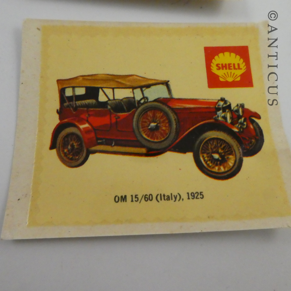 28 Vintage NZ Shell Oil Promotional Transfers, Cars.