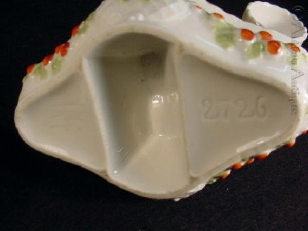 Edwardian Porcelain Egg Cruet.