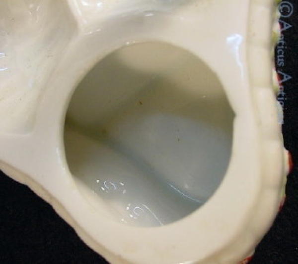 Edwardian Porcelain Egg Cruet.