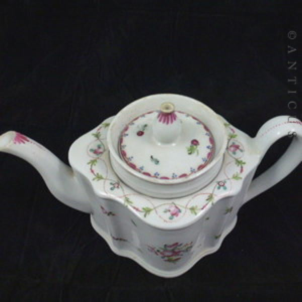 Newhall Ceramic Teapot, Circa 1790-1795.