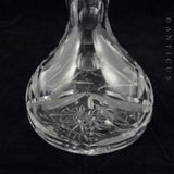 Silver and Cut Glass Large Scent Bottle.