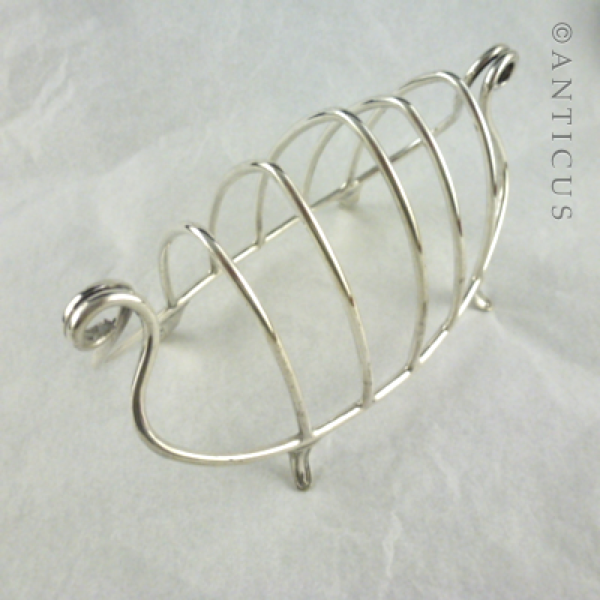 Silver Plate Toast Rack, Early 20th Century.