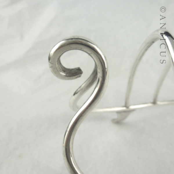 Silver Plate Toast Rack, Early 20th Century.