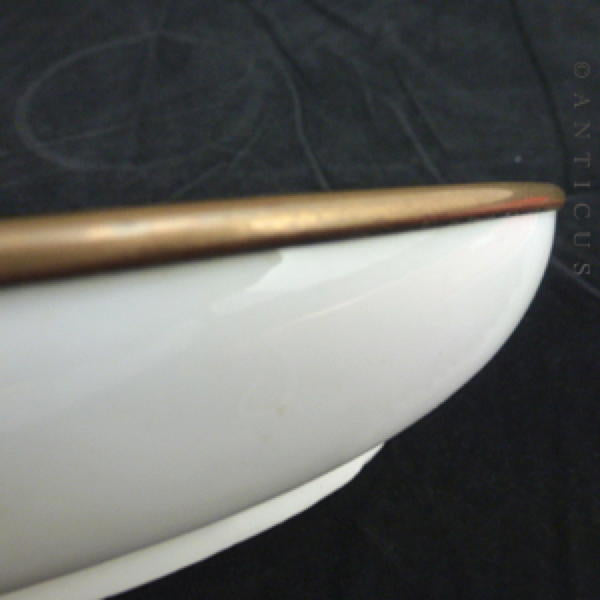 Victorian Hand Painted Dish with Robin and Lake.