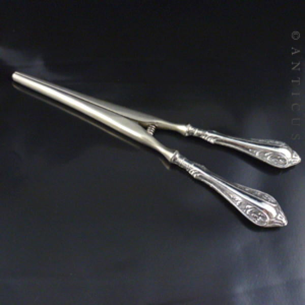 Silver Handled Antique Glove Stretchers.