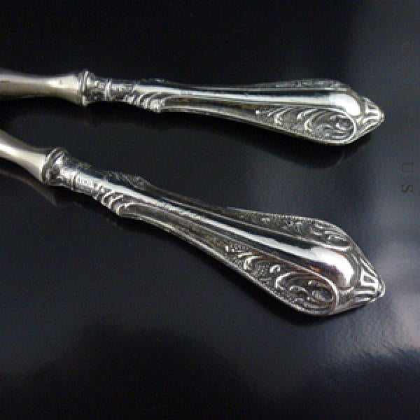 Silver Handled Antique Glove Stretchers.