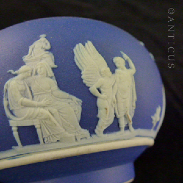 Wedgwood Blue Jasperware Creamer.