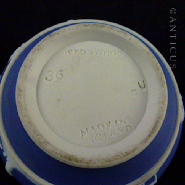 Wedgwood Blue Jasperware Creamer.
