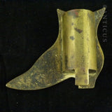 Victorian Brass Boot Spill Holder.