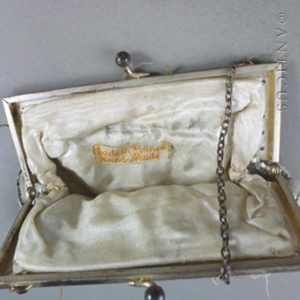 French Beaded Evening Bag, Early 20th Century.