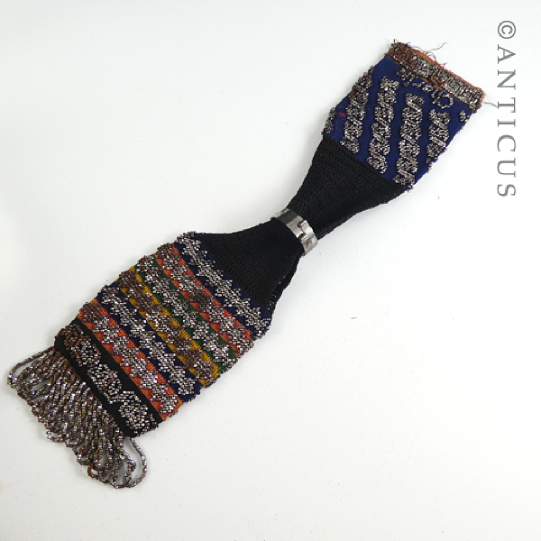 Beaded Miser's Purse, with Steel Beads.