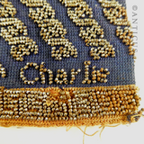 Beaded Miser's Purse, with Steel Beads.