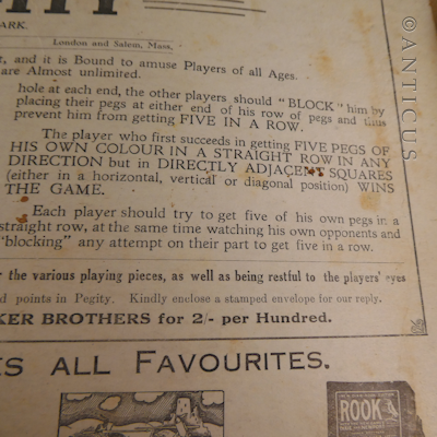 Early 20th Century Pegity Game.