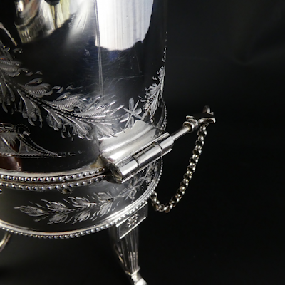 Four Piece Silver Plate Edwardian Tea Service.