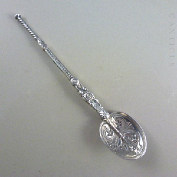 Small Silver Anointing Spoon.