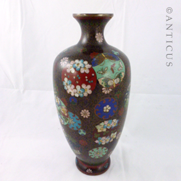 Japanese Cloisonné Vase, Meiji Period.
