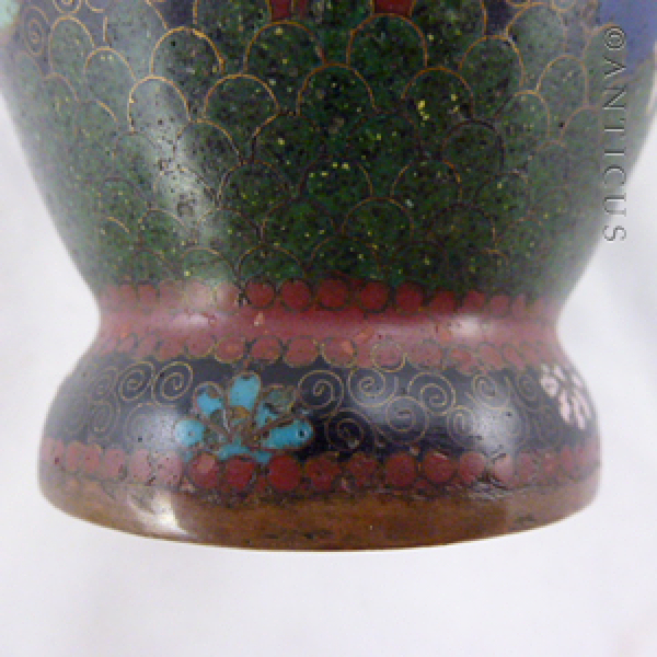 Japanese Cloisonné Vase, Meiji Period.