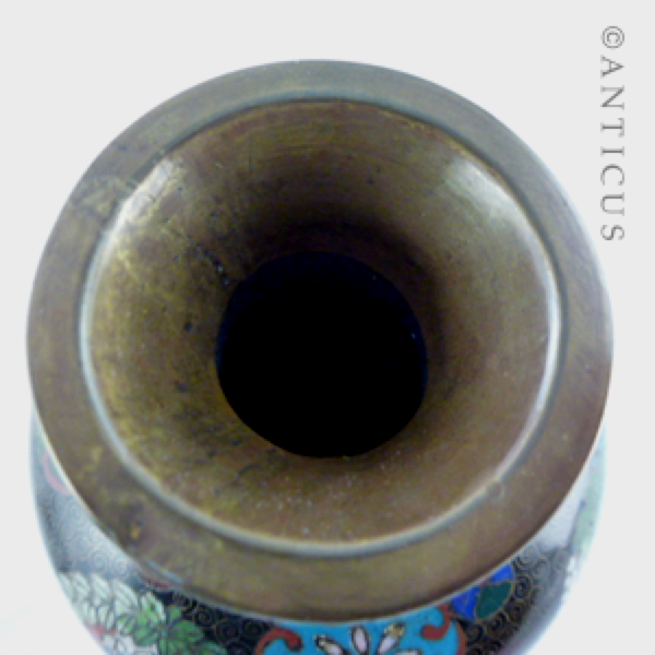 Japanese Cloisonné Vase, Meiji Period.