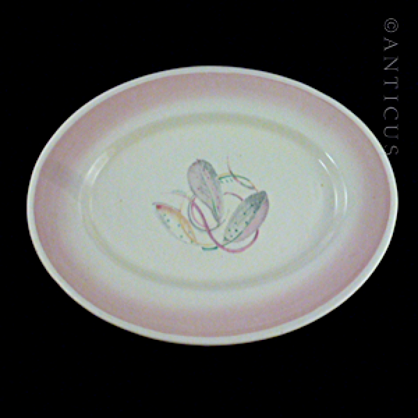 1930s Susie Cooper Platter, Leaves.